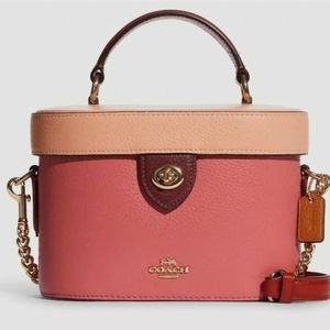 Coach Kay Crossbody In Colorblock In Gold/Faded Blush Multi
